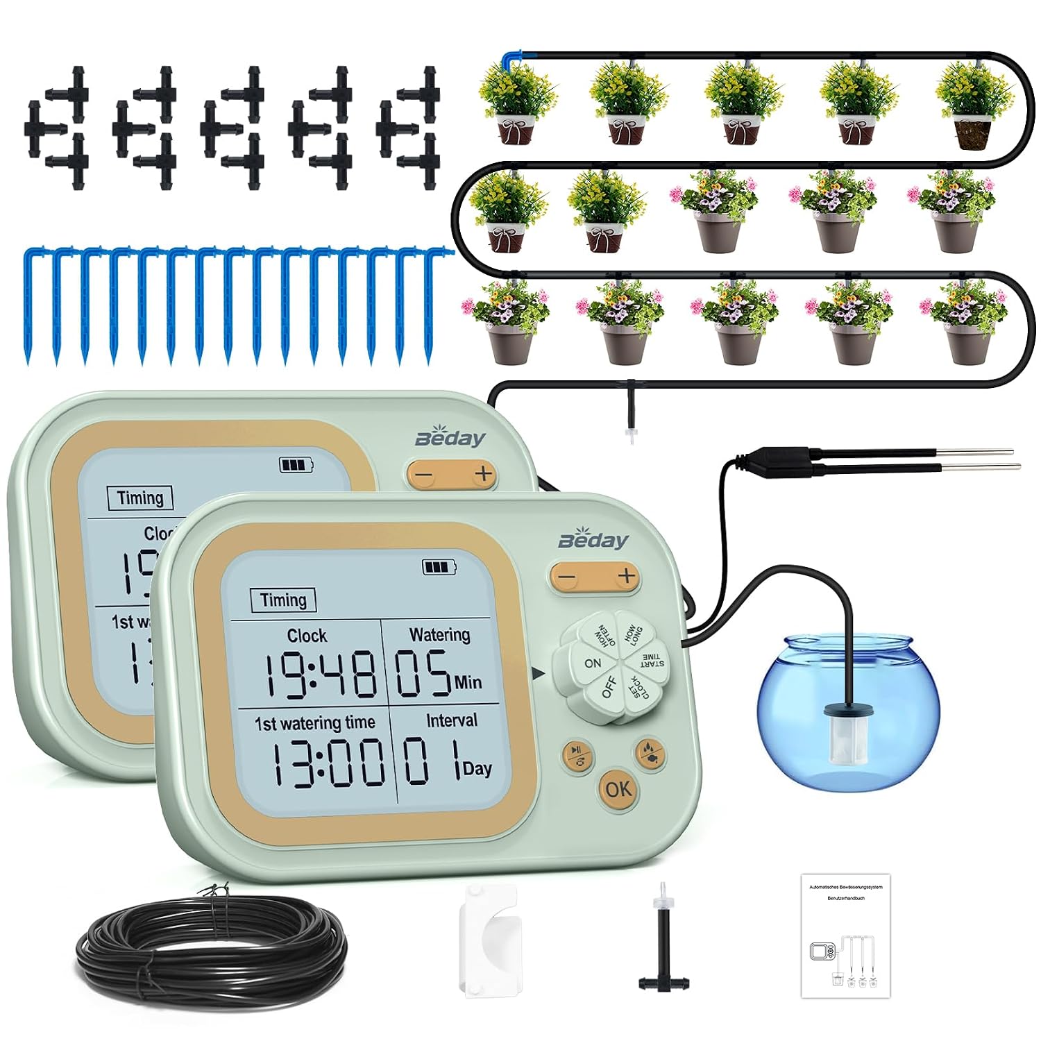 Plant Sensor - 15 Saksı İçin Otomatik Bitki Sulama