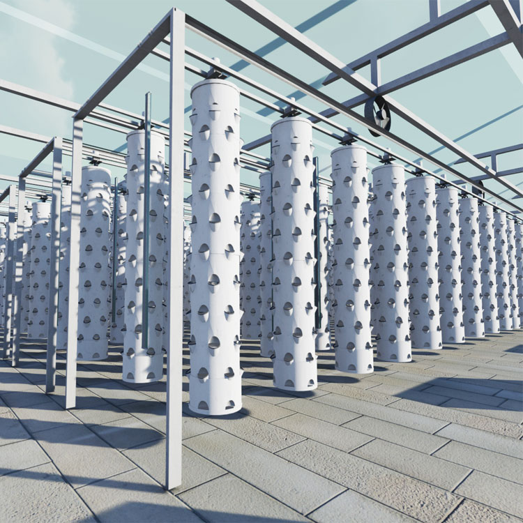 Hydroponic Tower - Akıllı Asılı Kolon Hidroponik Döner Kule