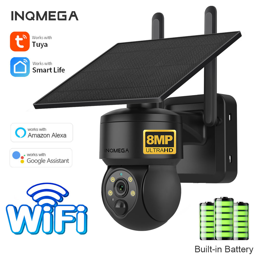 Garden Camera - INQMEGA 8MP TUYA Solar Kamera PIR