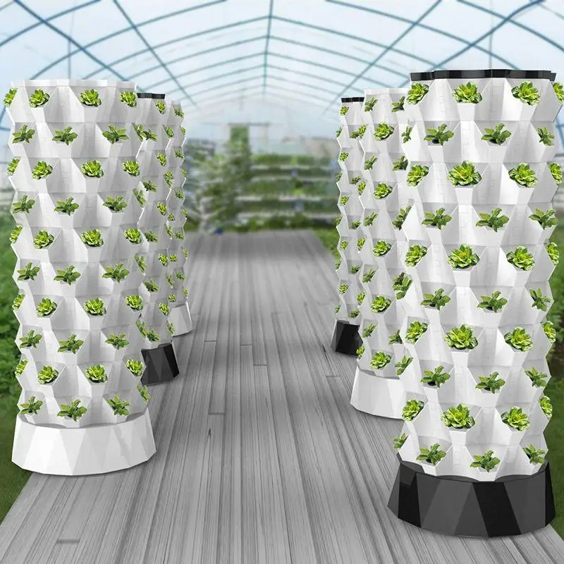 Hydroponic Tower - Dikey Hidroponik Yetiştirme Kulesi, Ananas Şeklinde
