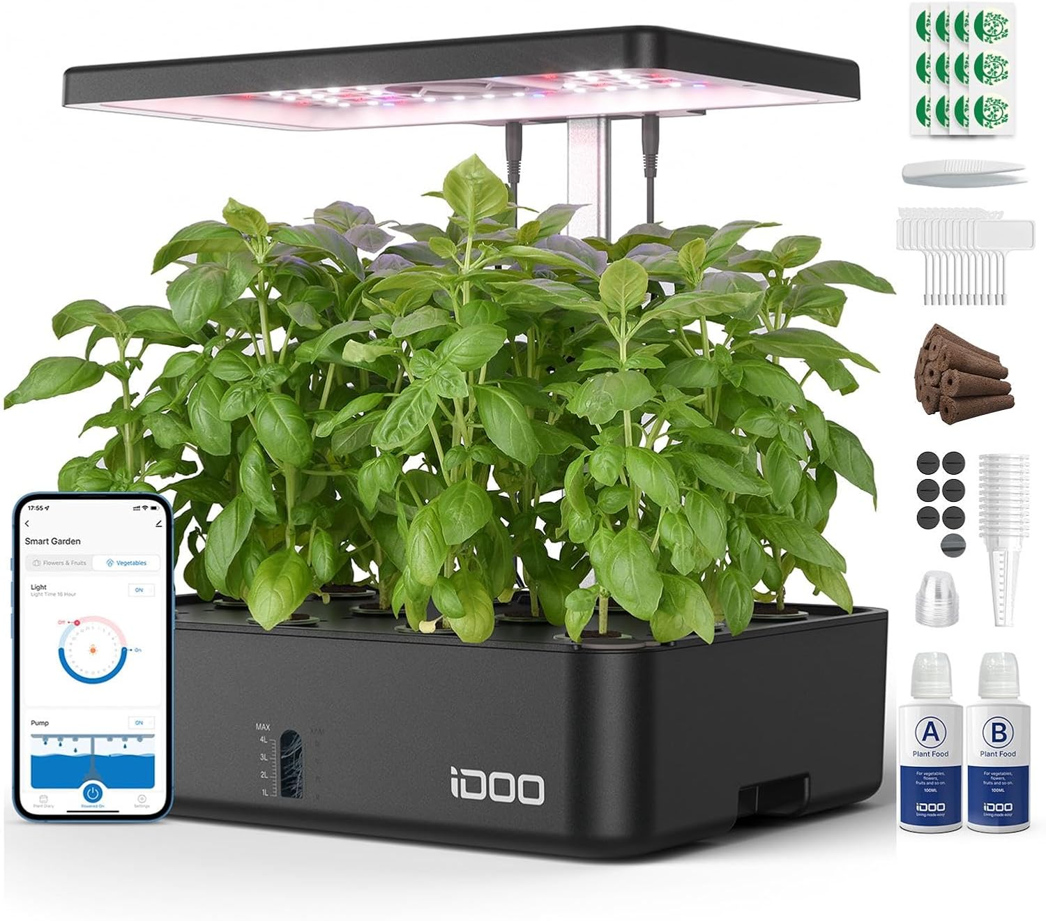 Hydroponic Grow Pod - 12 Bölmeli WiFi Hidroponik Yetiştirme Sistemi
