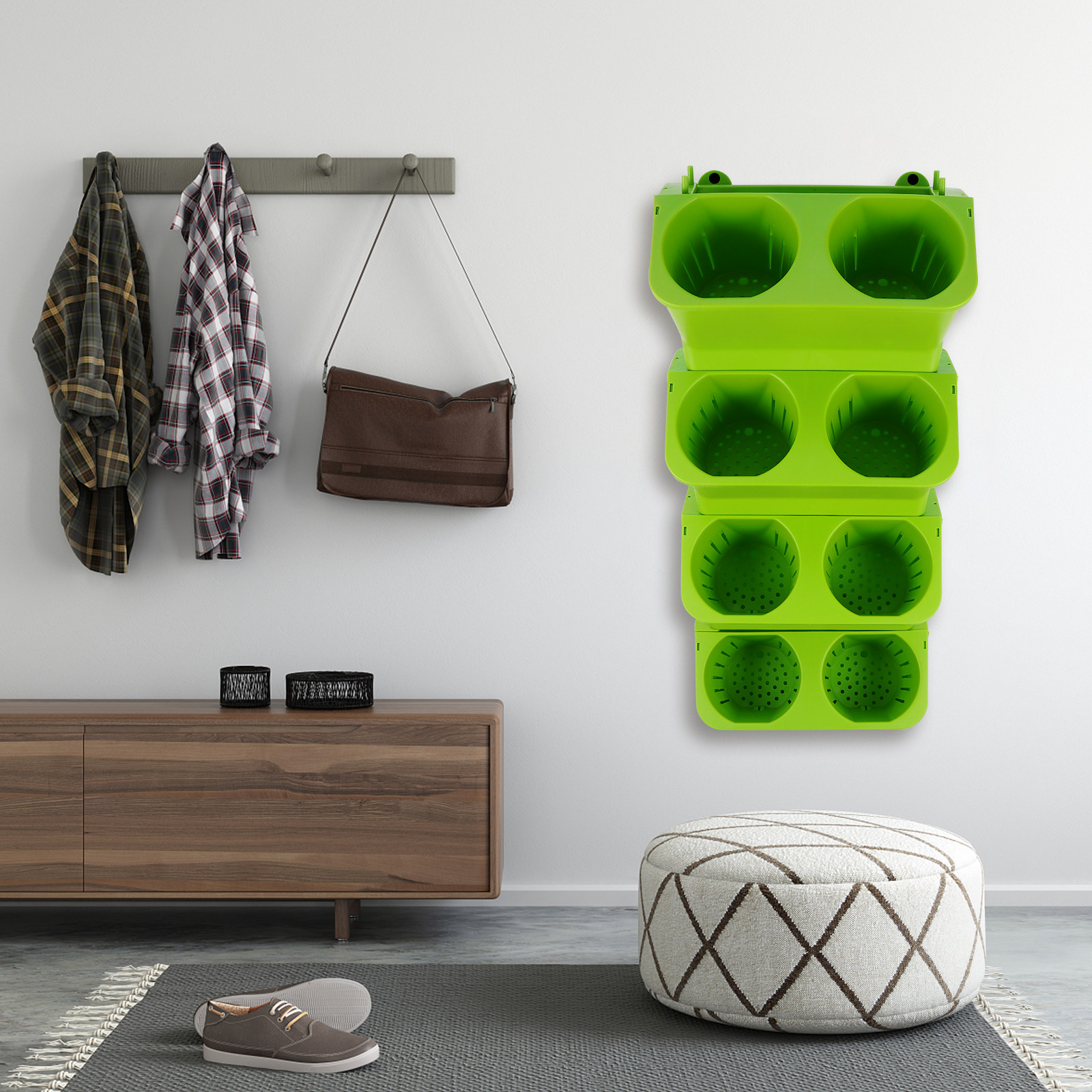 4 Parça Dikey Duvar Saksı Seti - Self Watering Planter incelemesi ve fiyatı