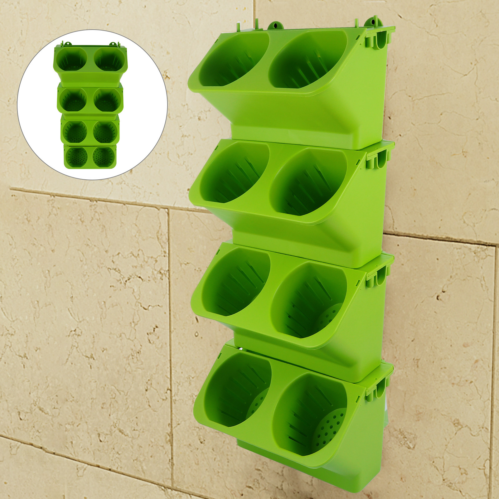 4 Parça Dikey Duvar Saksı Seti - Self Watering Planter incelemesi ve fiyatı