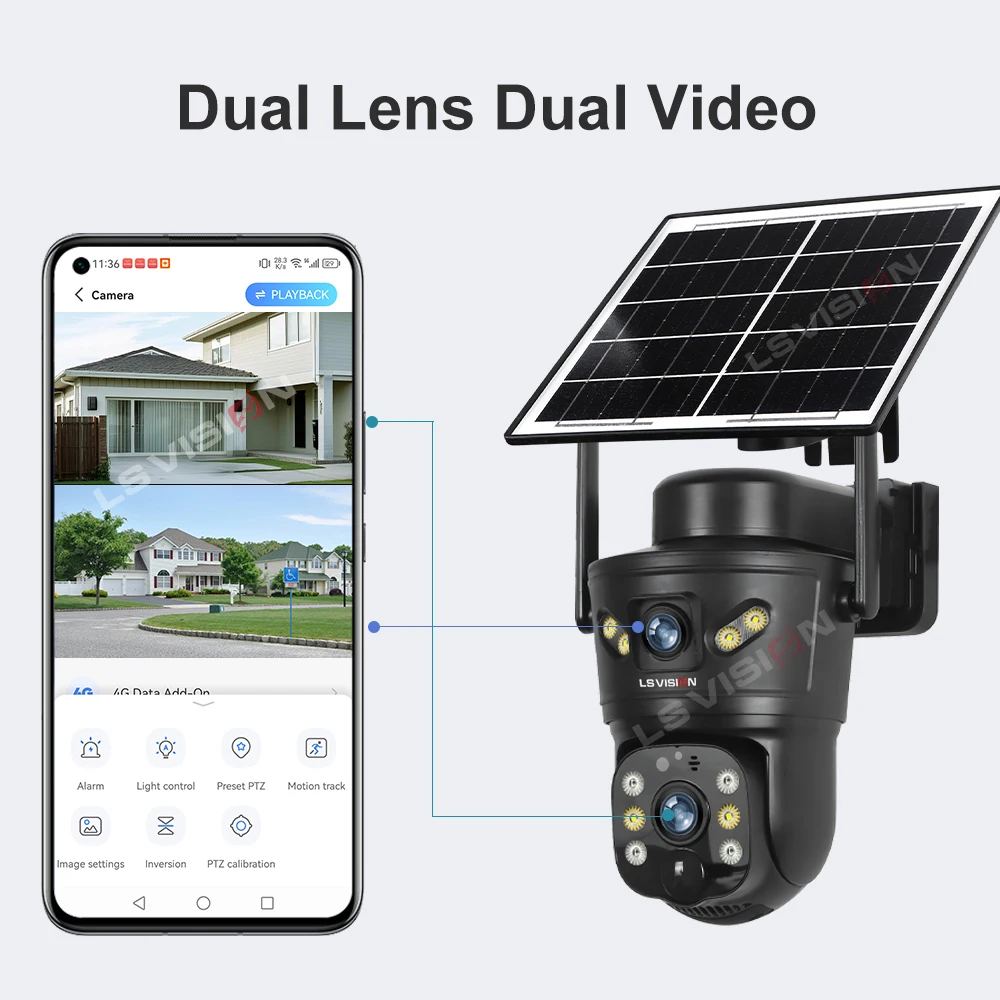 LS VISION 8MP 4G Güneş Kameras - Garden Camera incelemesi ve fiyatı