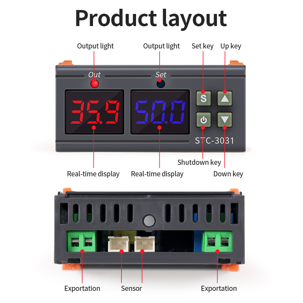 STC-3029 / 3030 / 3031 nem kon - Plant Monitor incelemesi ve fiyatı